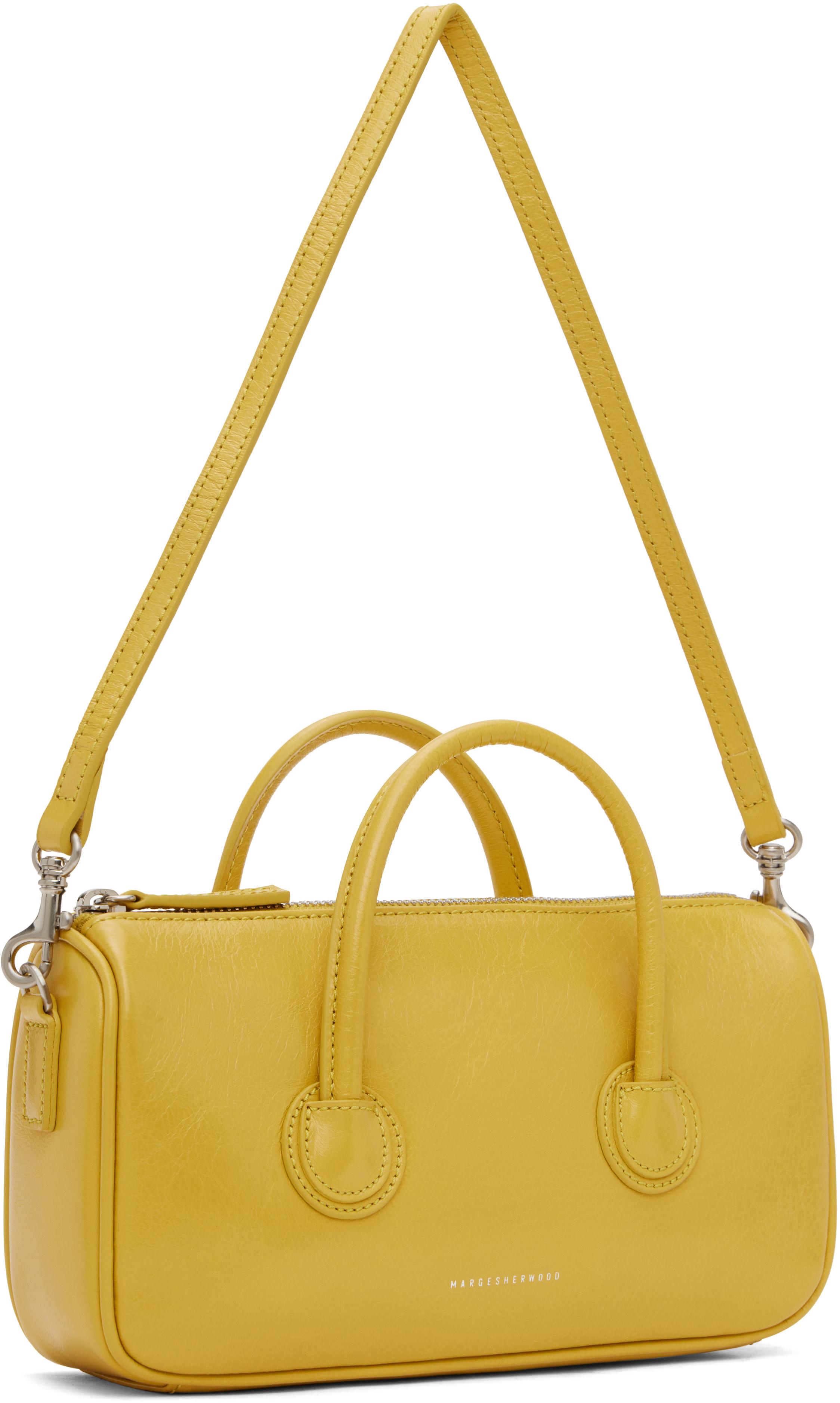 ☆MARGE SHERWOOD☆ ZIPPER SMALLcorn yellow crinkle Small Zipper Bag