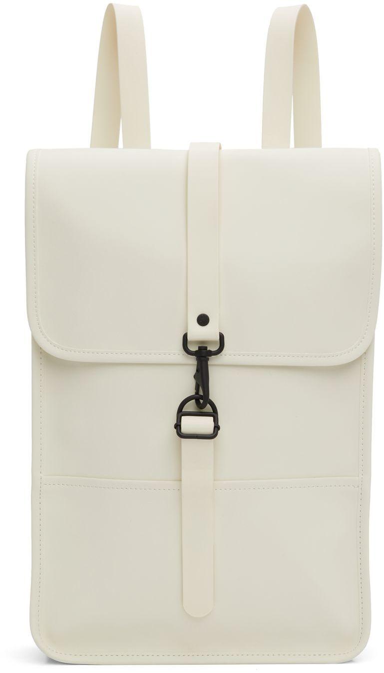 Rains backpack online white