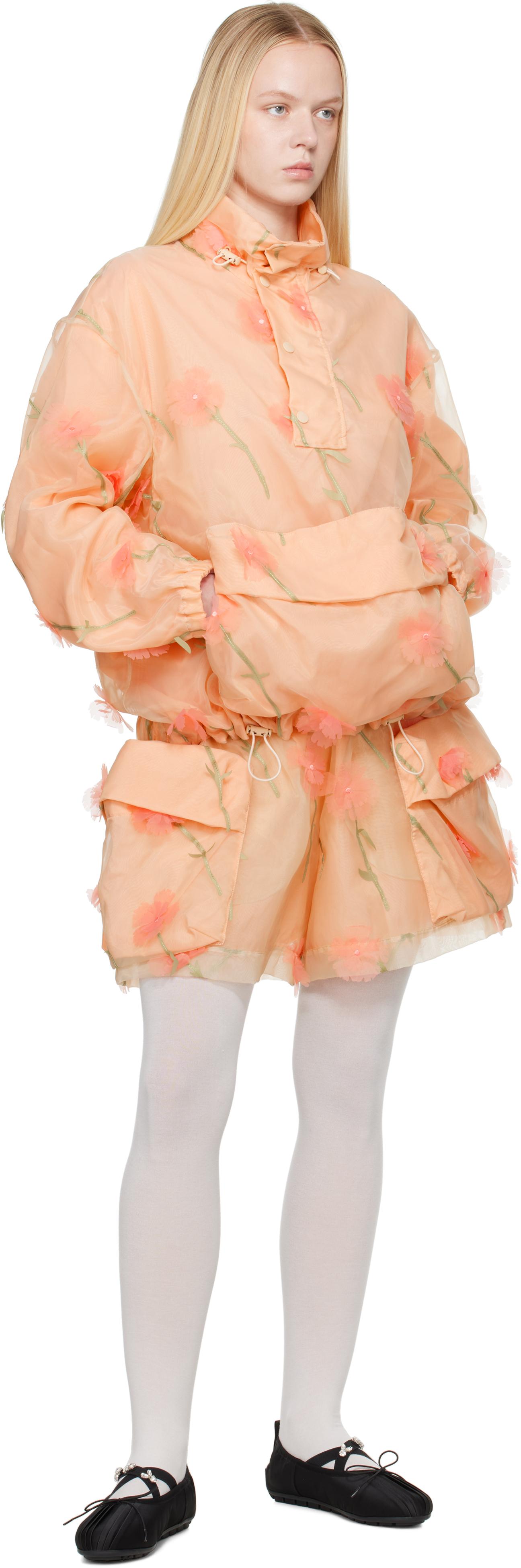 【関税込み】Simone Rocha ピンク Cargo Flap ショートパンツ Simone Rocha カーゴショーツ | ピンク | FARFETCH JP