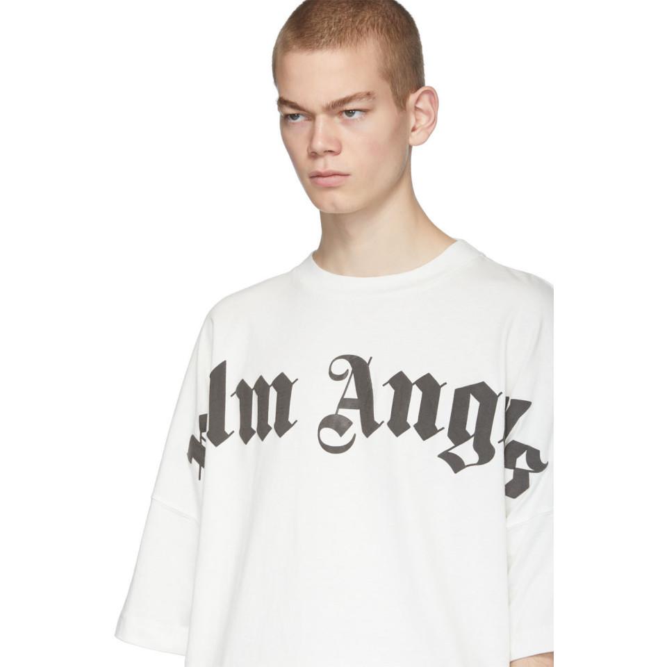 Palm Angels Cotton Off-white Front Logo 