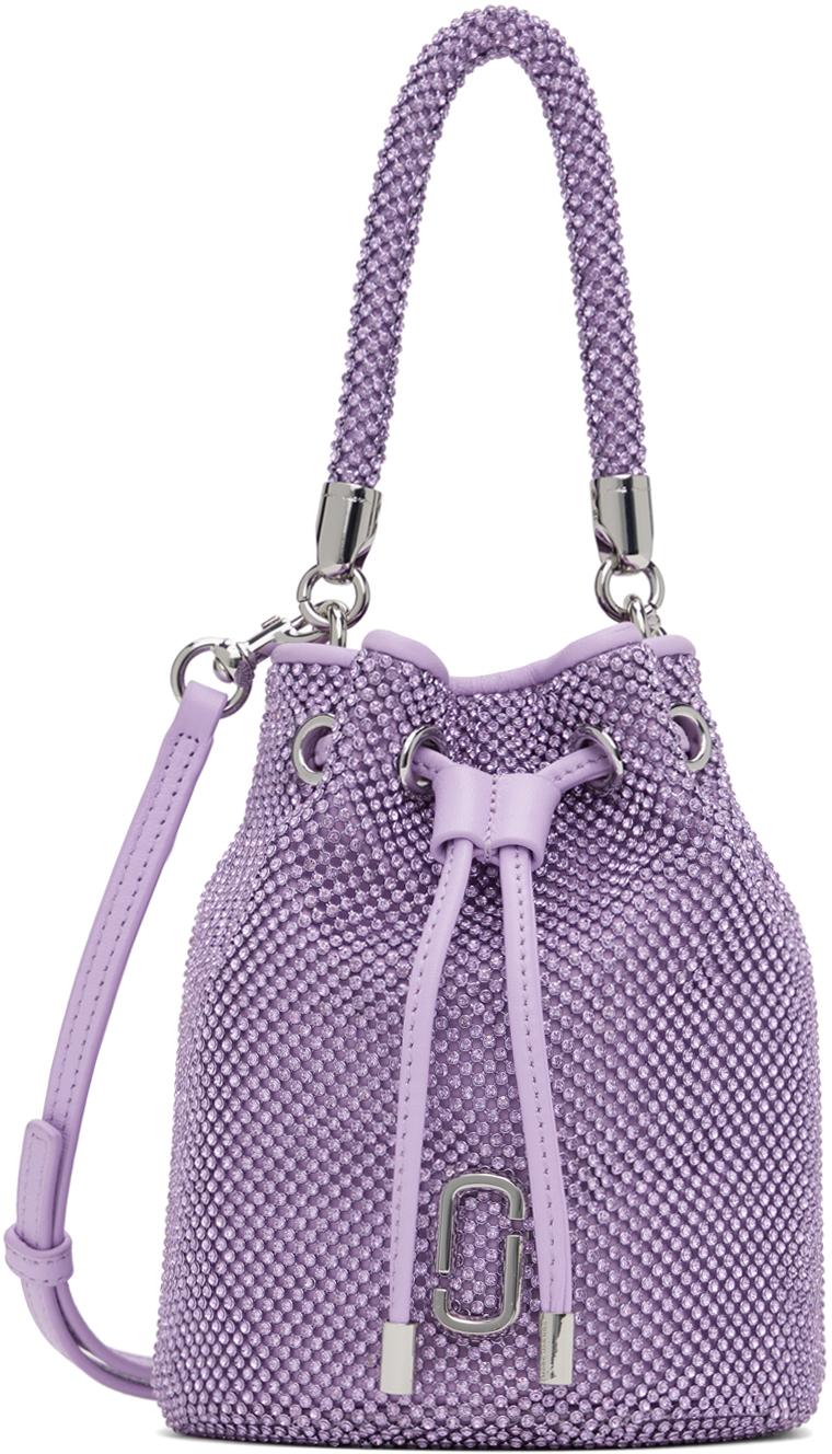 Marc Jacobs レディース パープル The Rhinestone Mini Bucket バッグ 