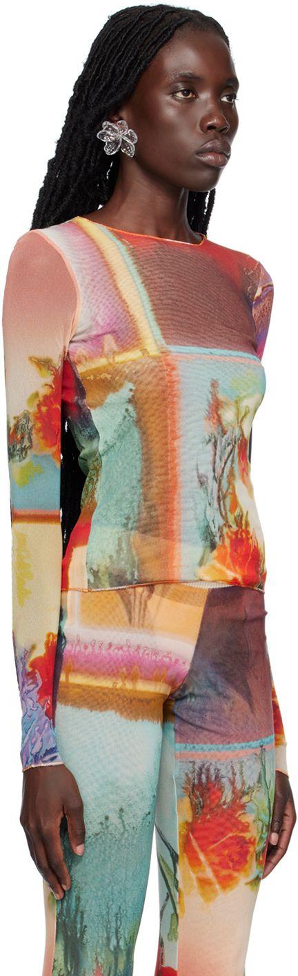 Jean Paul Gaultier カラフルスカーフ Jean Paul Gaultier Multicolor 'the Scarf' Long Sleeve T
