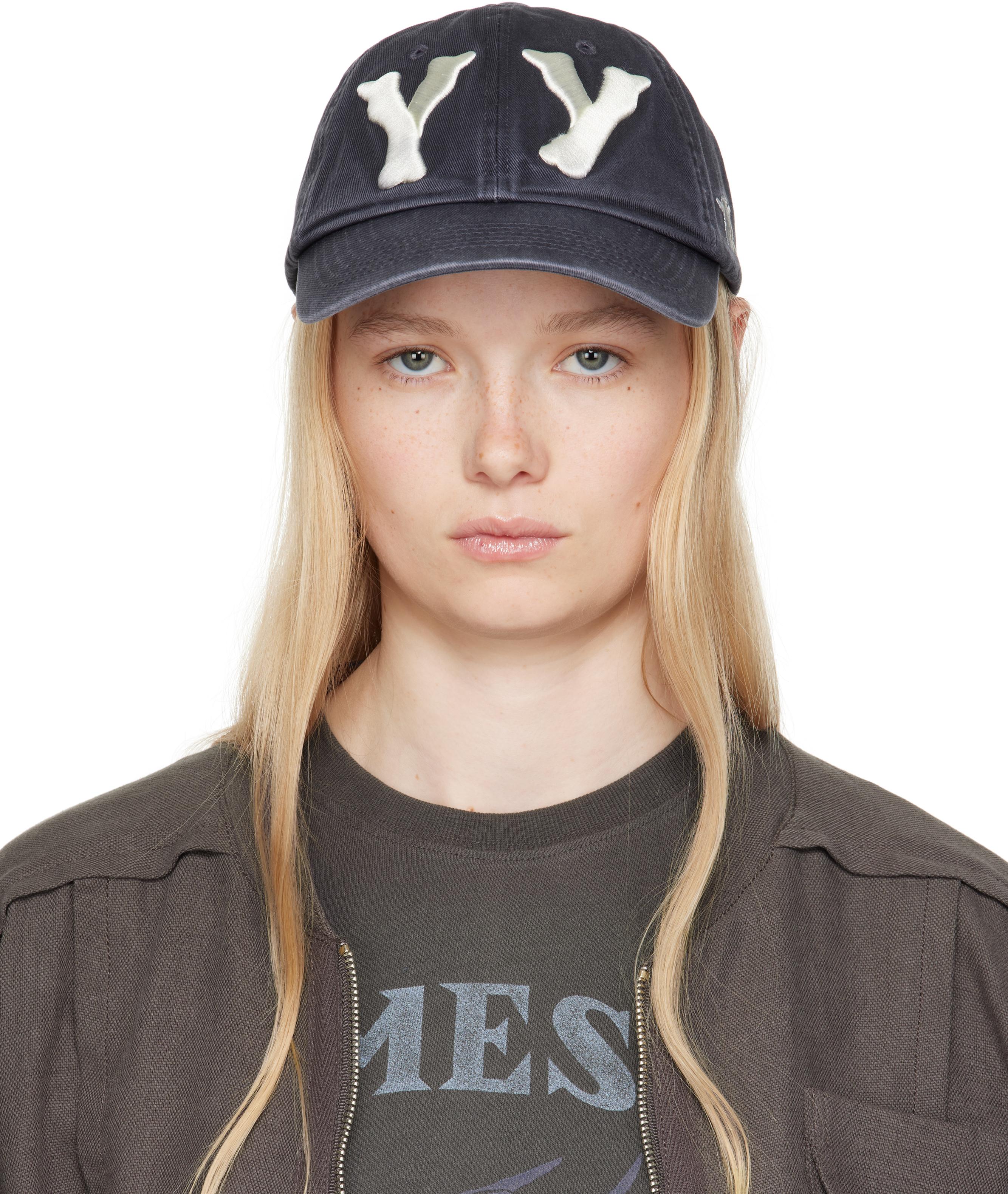 【新発売】 OPEN YY Lyst | Blue in Cap Ball Bone Heart 'Yy' 帽子