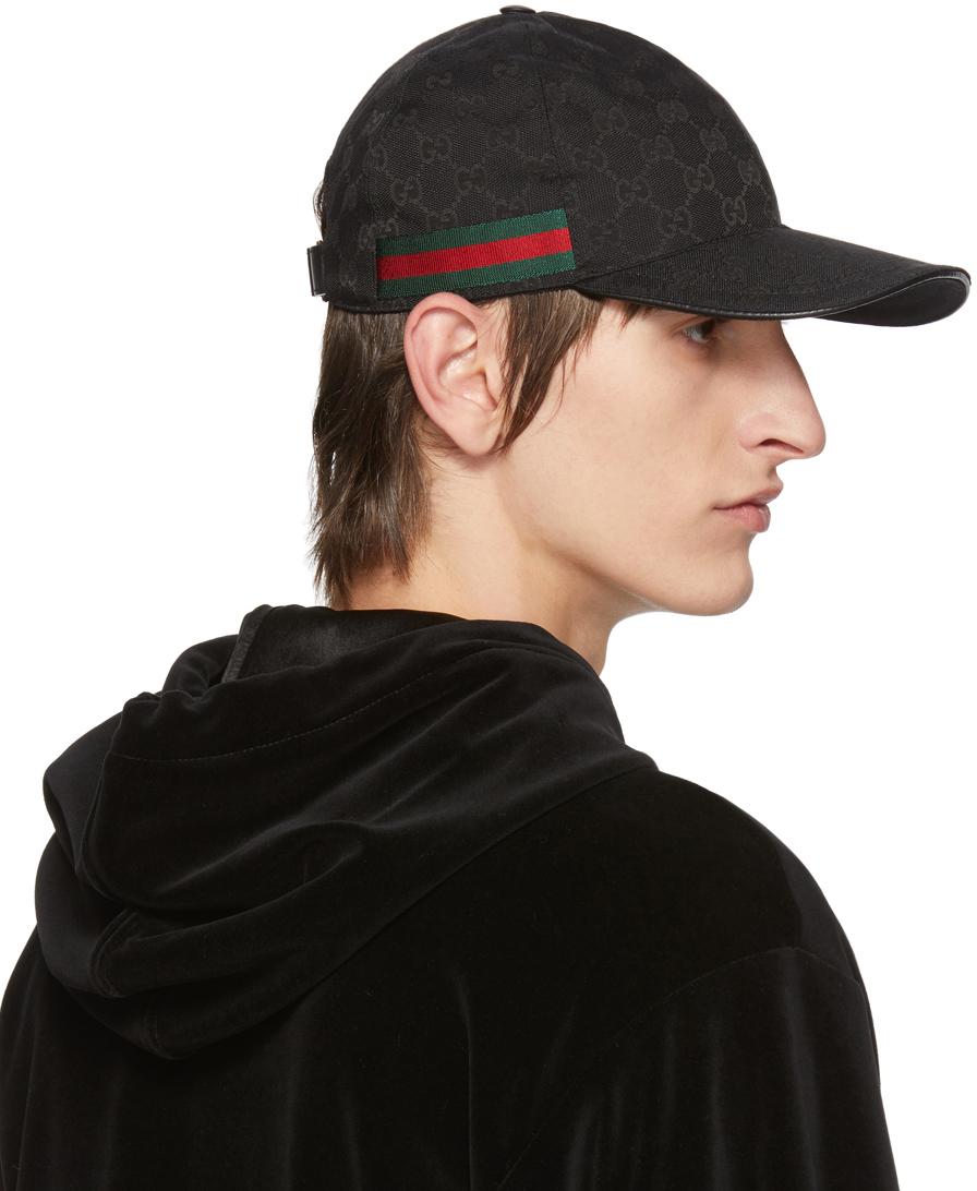 black gucci cap