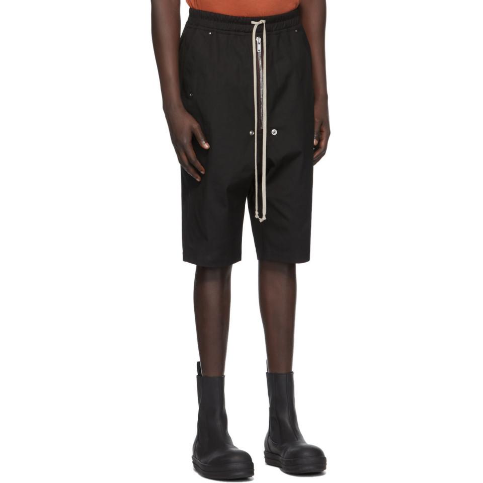 Rick Owens Bela Pod Shorts in Black for Men | Lyst