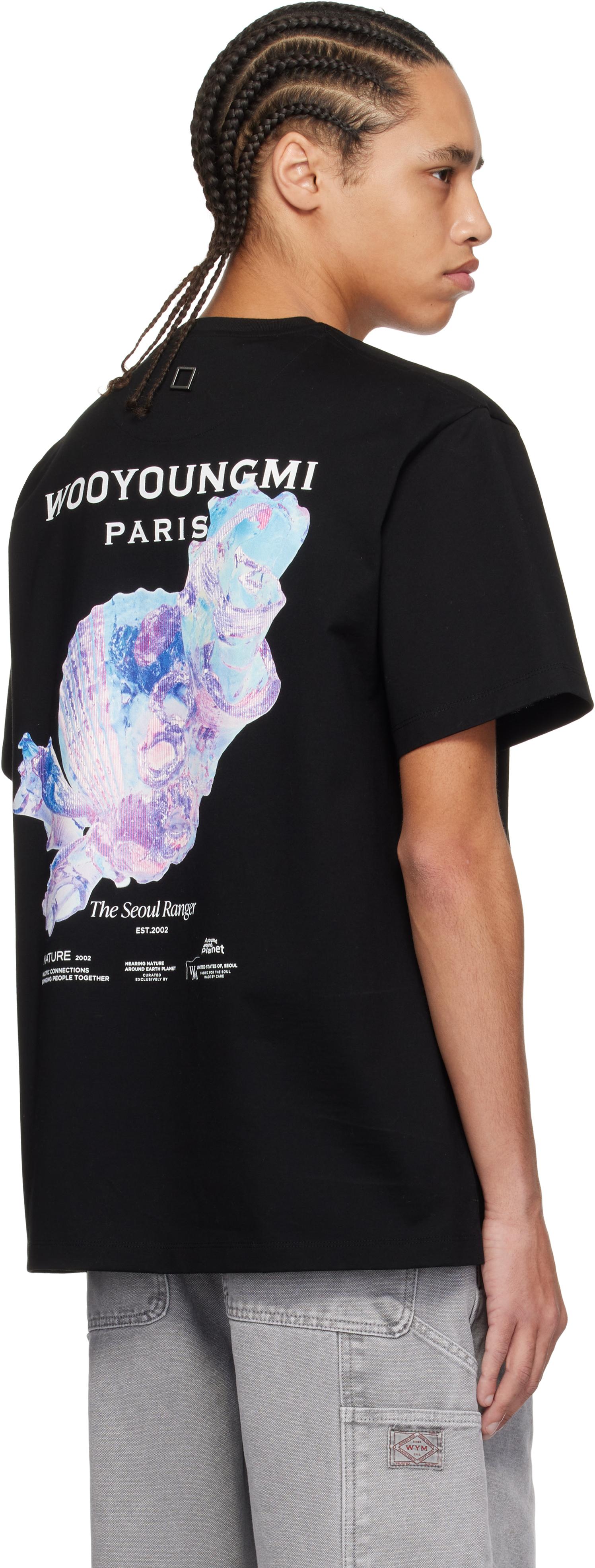 WOOYOUNGMI 3D Coral Back Logo T-Shirt in Black for Men | Lyst