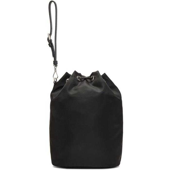 Nylon Bucket Sling Bag (Black)