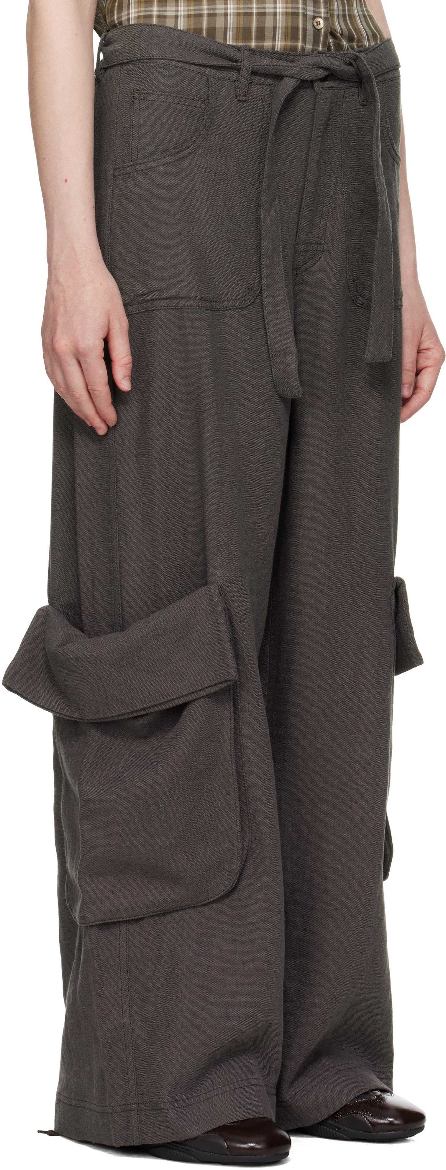 【Open Yy】 LINEN CARGO PANTS 2色 OPEN YY Cargo pants for Women | Online Sale up to 65% off | Lyst
