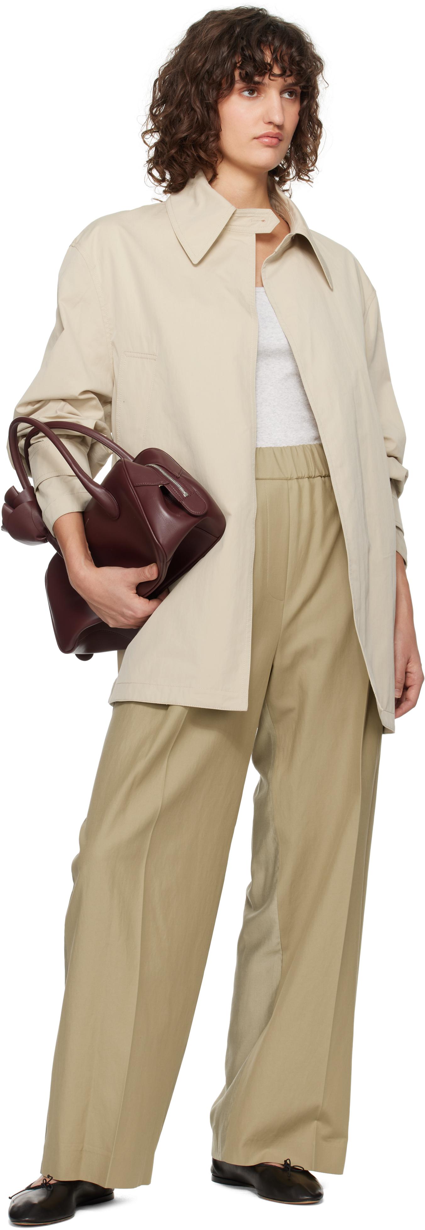 【RECTO】 CONTRAST BACK BANDING WIDE PANTS RECTO