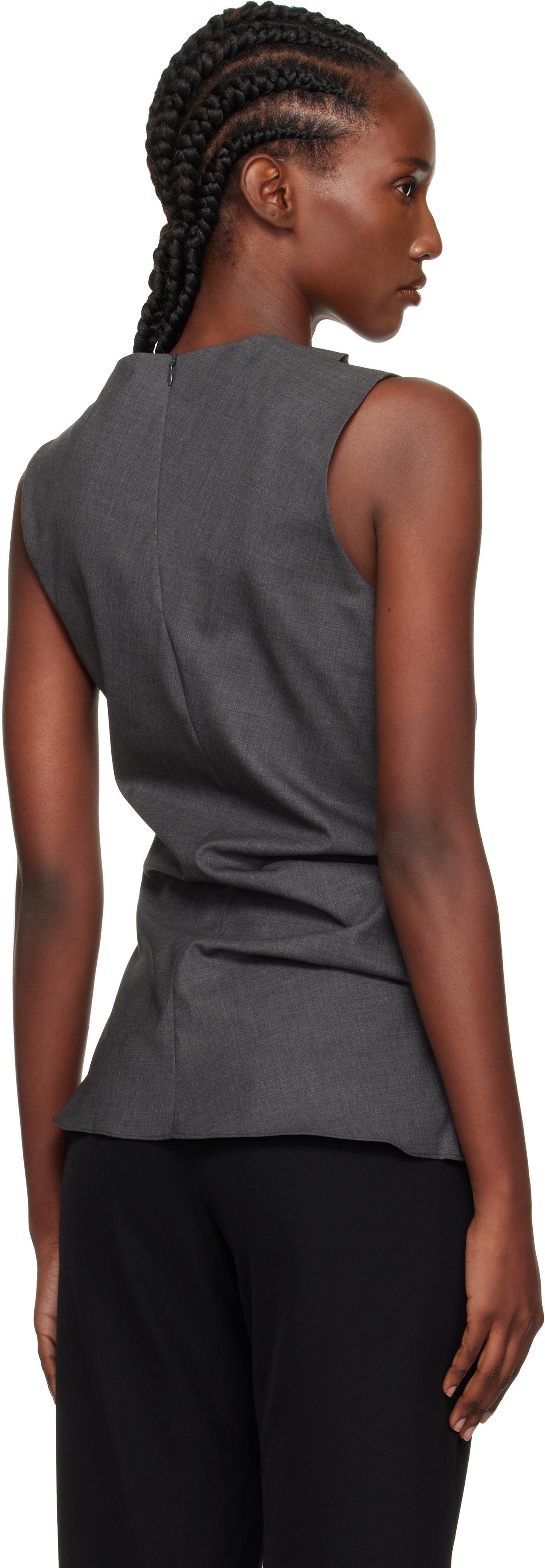 Rohe Sleeveless Twisted Top in Black | Lyst