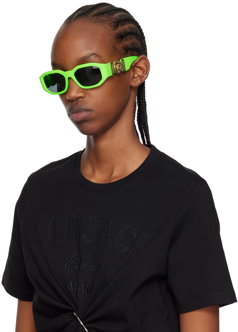 Green versace glasses hotsell
