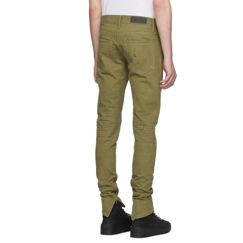 khaki selvedge denim