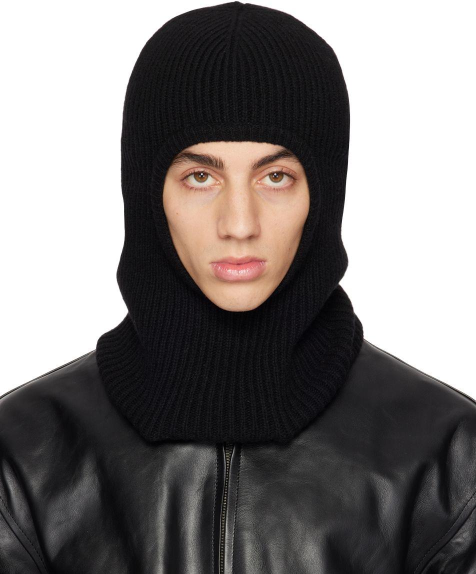 Ann Demeulemeester Black Rib Balaclava for Men | Lyst