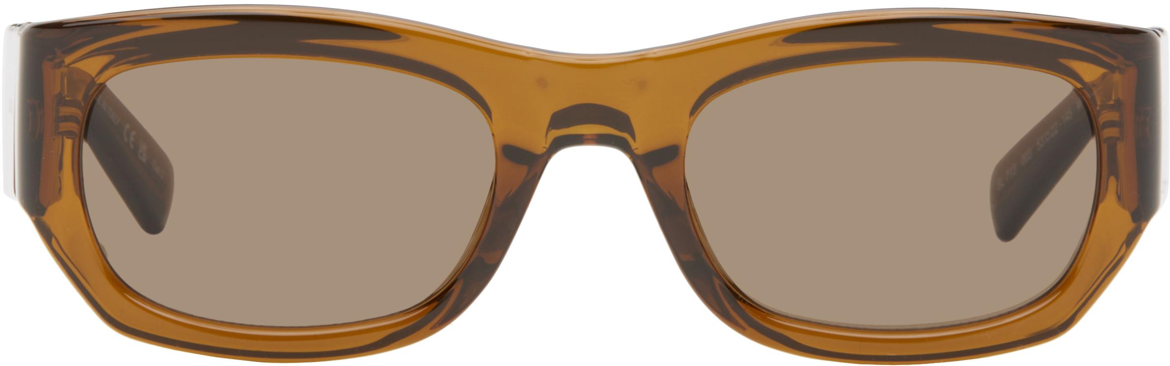 Gucci メンズ ブラック ラップアラウンド サングラス サングラス Gucci メンズ ブラック ラップアラウンド サングラス サングラス