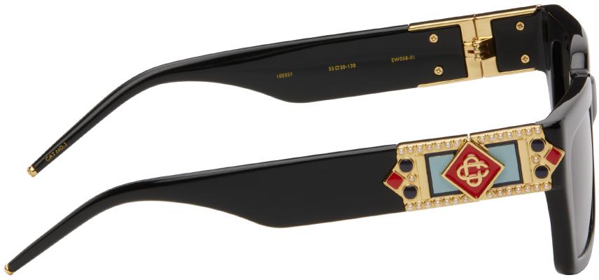 CASABLANCA Monogram Plaque Sunglasses in Black for Men | Lyst display picture 1