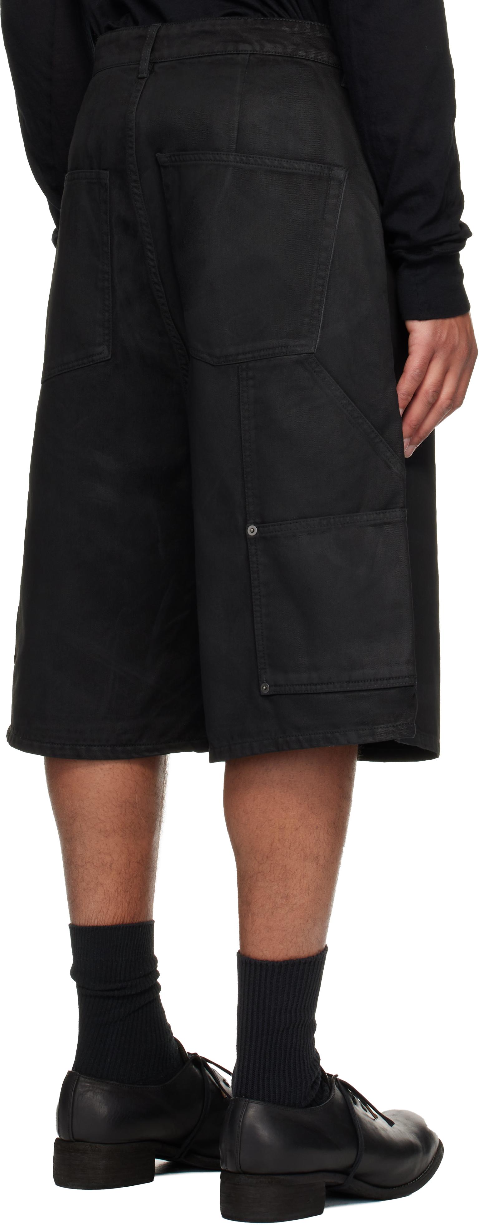 パンツ DET BLEV SENT Wax Coating Jorts Det Blev Sent Waxed Denim Shorts in Black for Men | Lyst