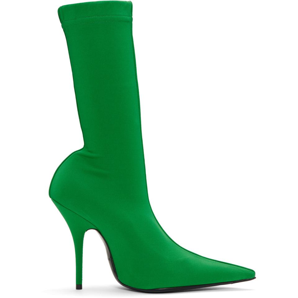 olive green sock boots