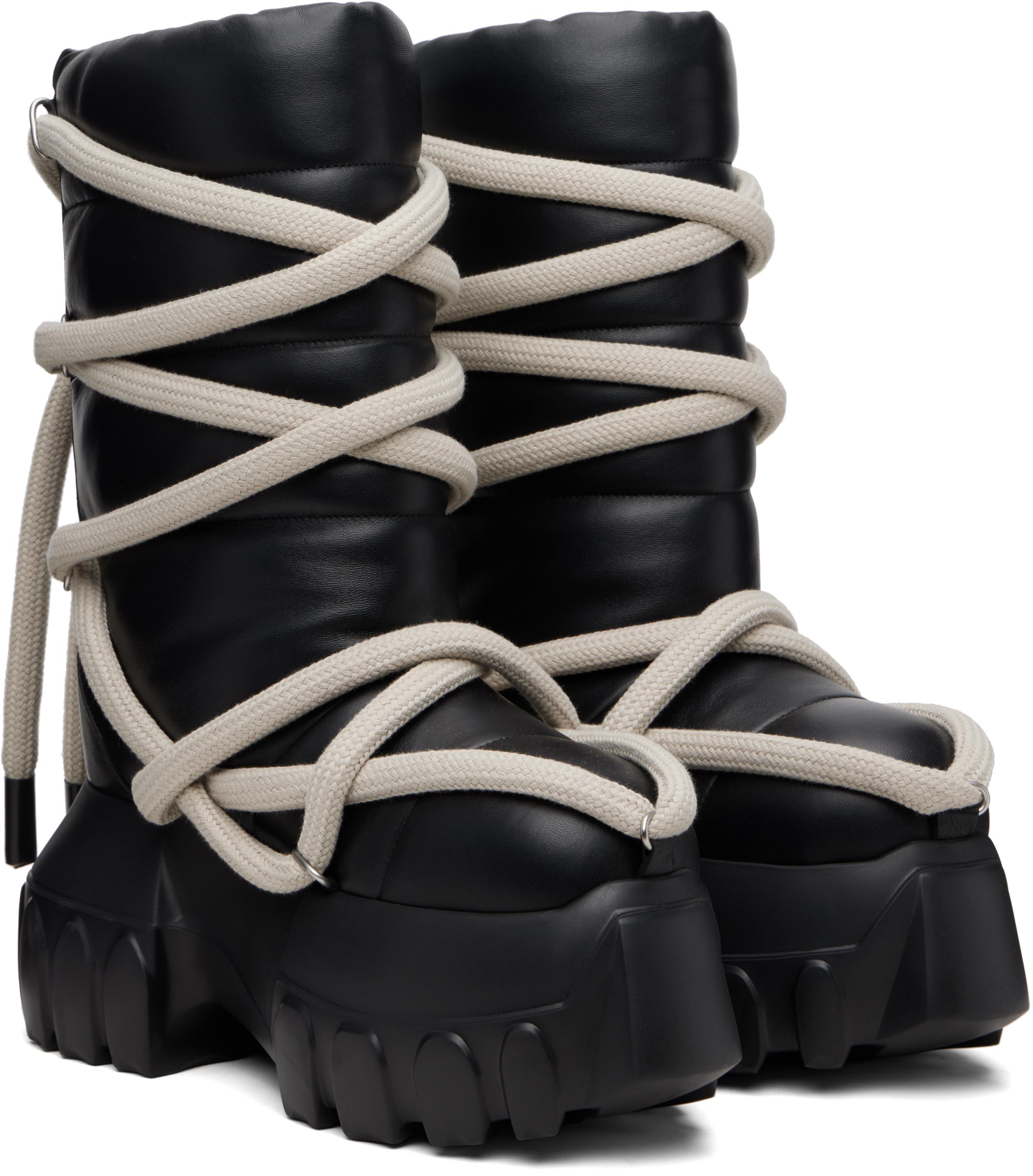 Rick Owens Concordians Lunar Mega Tractor Boots in Black for Men