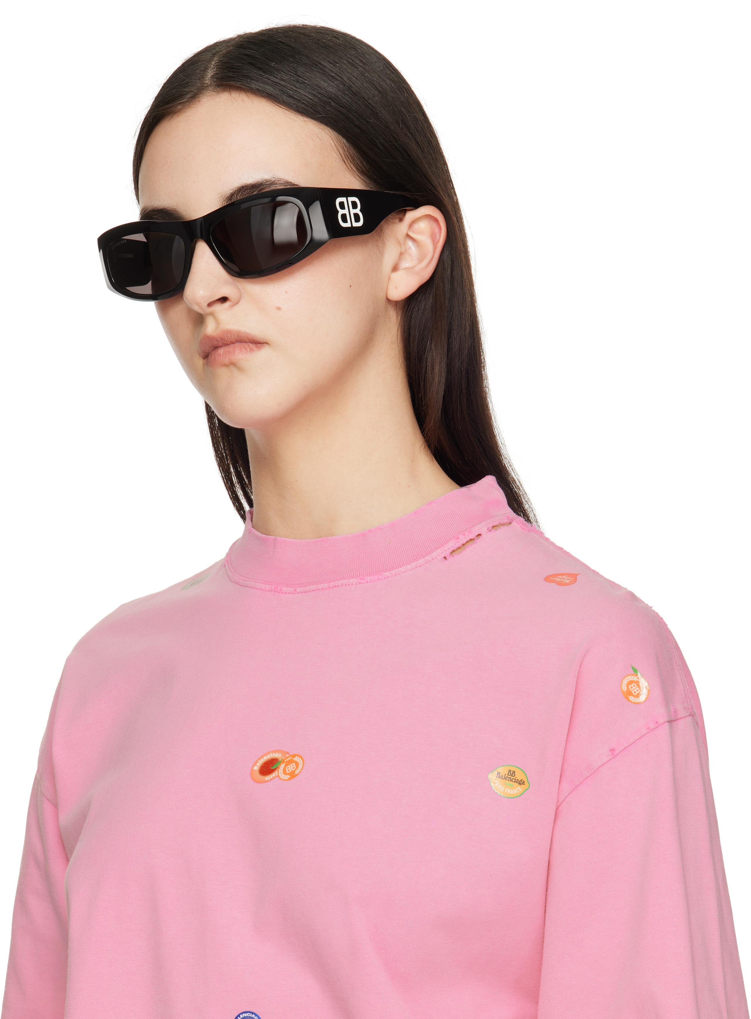 Balenciaga Signature Square Af Sunglasses in Black | Lyst