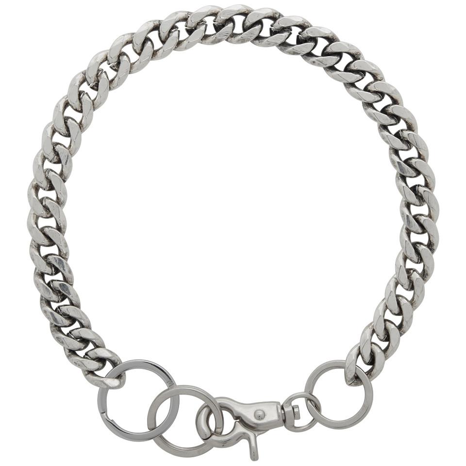 Martine Ali Silver Cuban Link Choker 