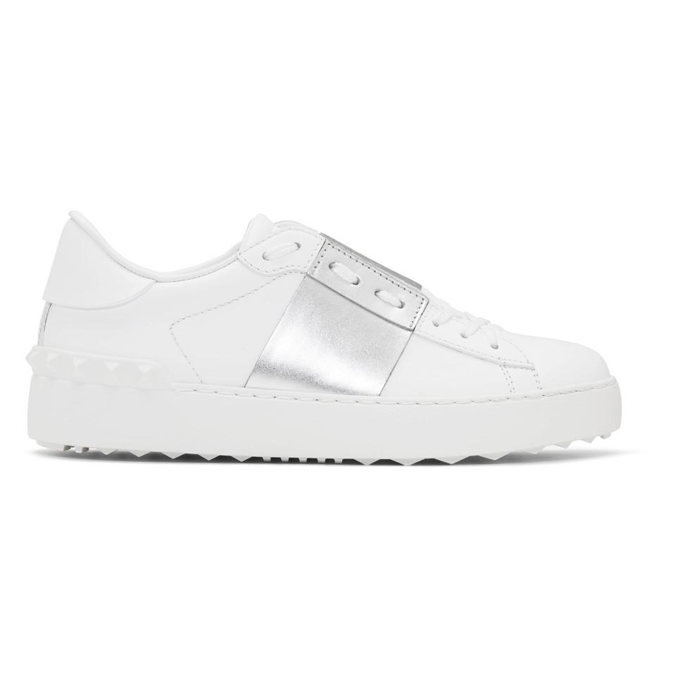 valentino silver sneakers