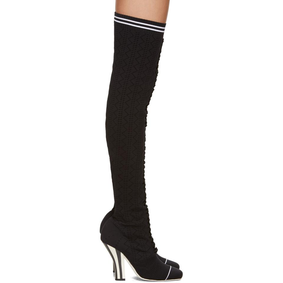 fendi over the knee sock boots