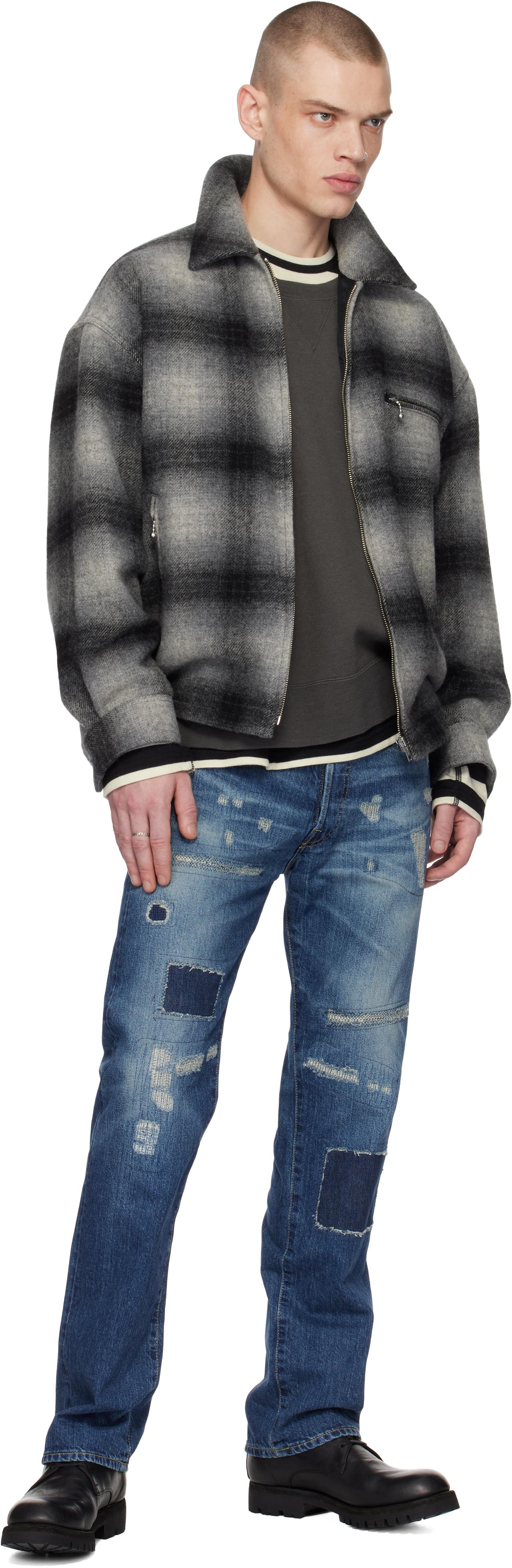 Wacko Maria Ombre Check 50's Jacket in Black for Men | Lyst Wacko Maria Ombre Check 50's Jacket in Black for Men | Lyst