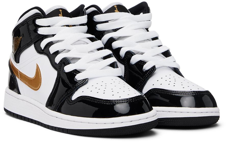 Nike レディース ジュニア｜ブラック＆ホワイト Air Jordan 1 Mid Se 