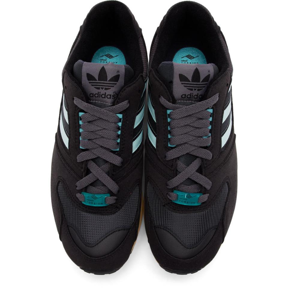 adidas Originals Felt Black Zx 4000 C Sneakers for Men | Lyst