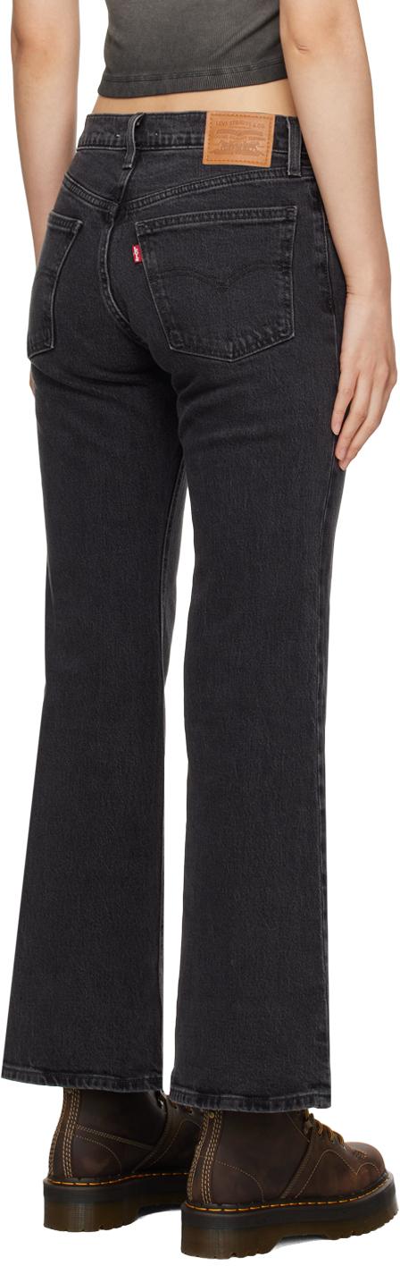 Levi's Middy アンクル フレアジーンズ ブラック | Lyst