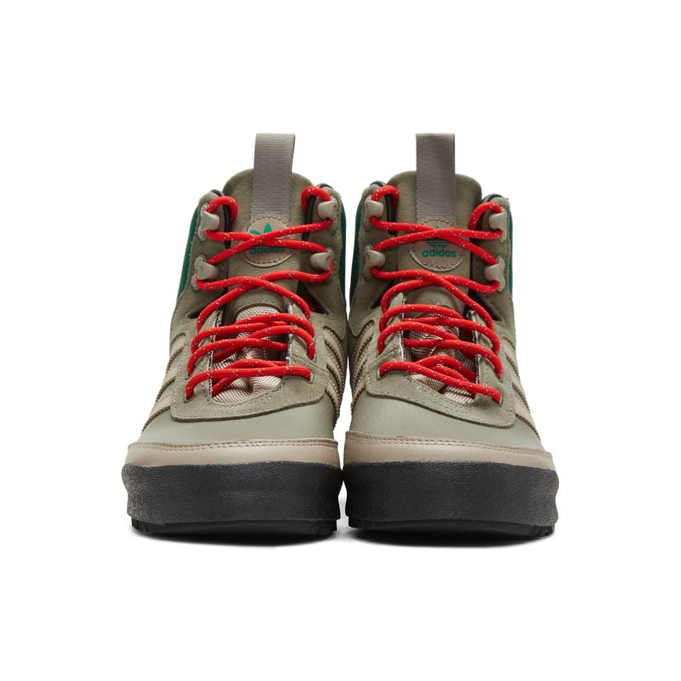 adidas Originals Leather Khaki Baara Boot Sneakers for Men - Lyst