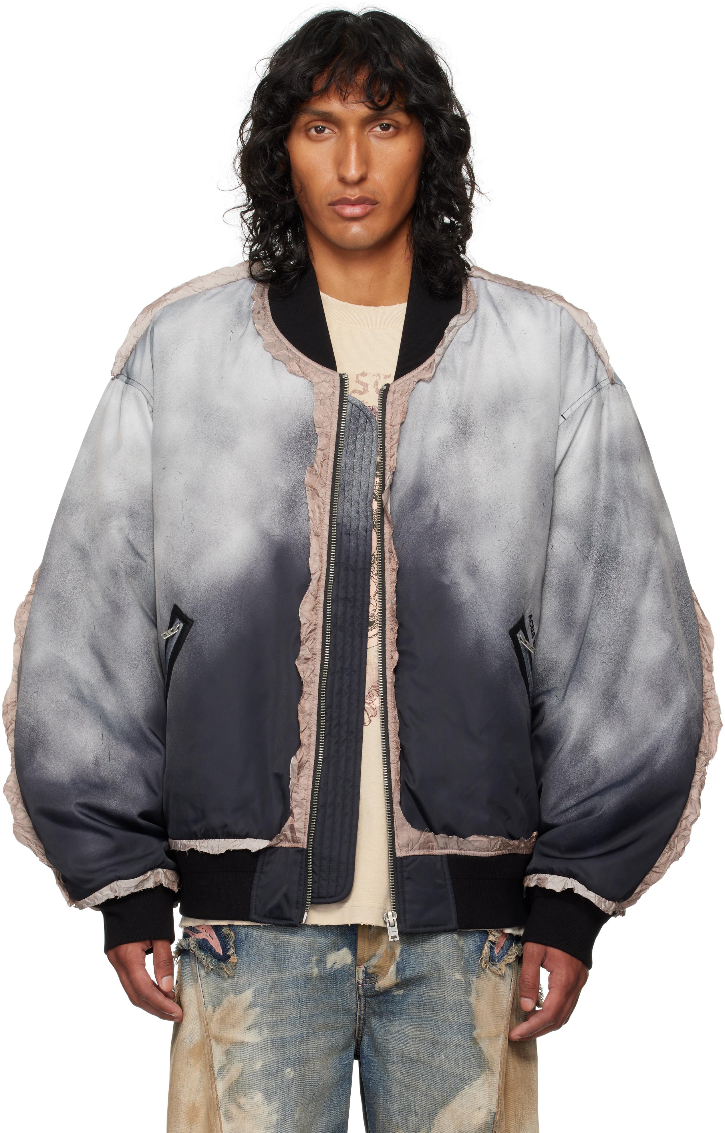 Acne Studios メンズ グレー ボンバージャケット ジャケット