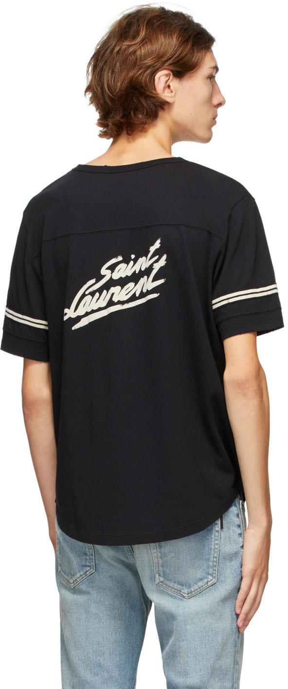 Saint Laurent Men S Rtw Leather Knitwea in Black for Men Lyst