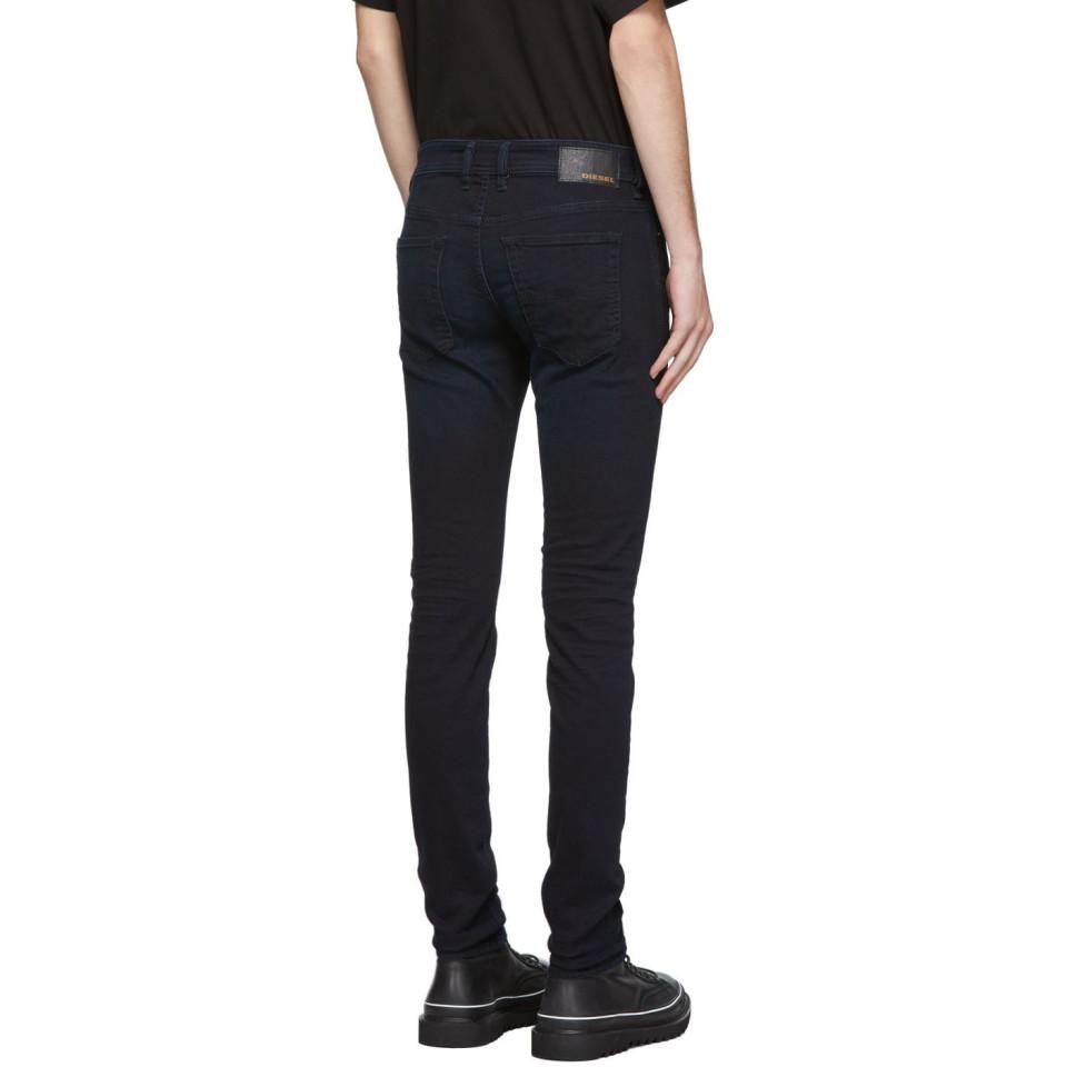 DIESEL Denim Blue Sleenker 0095x Jeans for Men - Lyst