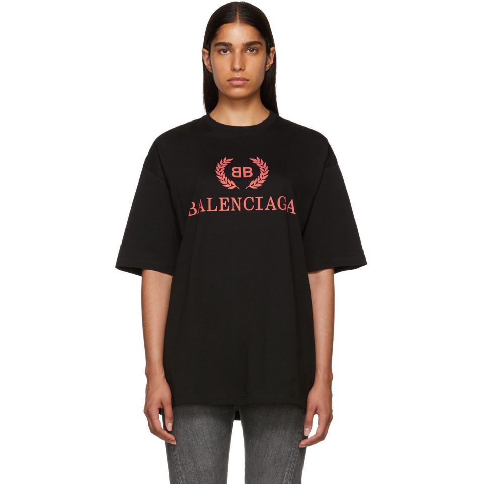 Black Oversized Classic Bb T-shirt 