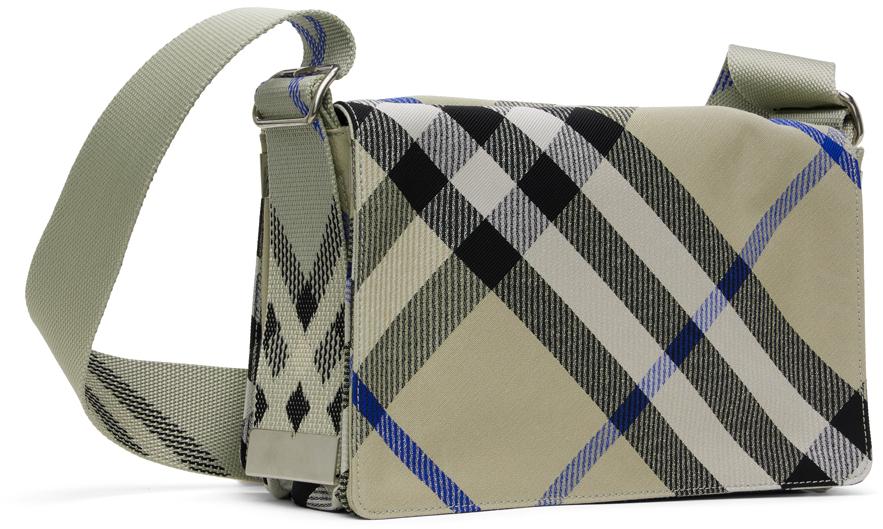 【BURBERRY】CHECK TRENCH CROSSBODY BAG Burberry Check Trench Crossbody Bag in Black for Men | Lyst