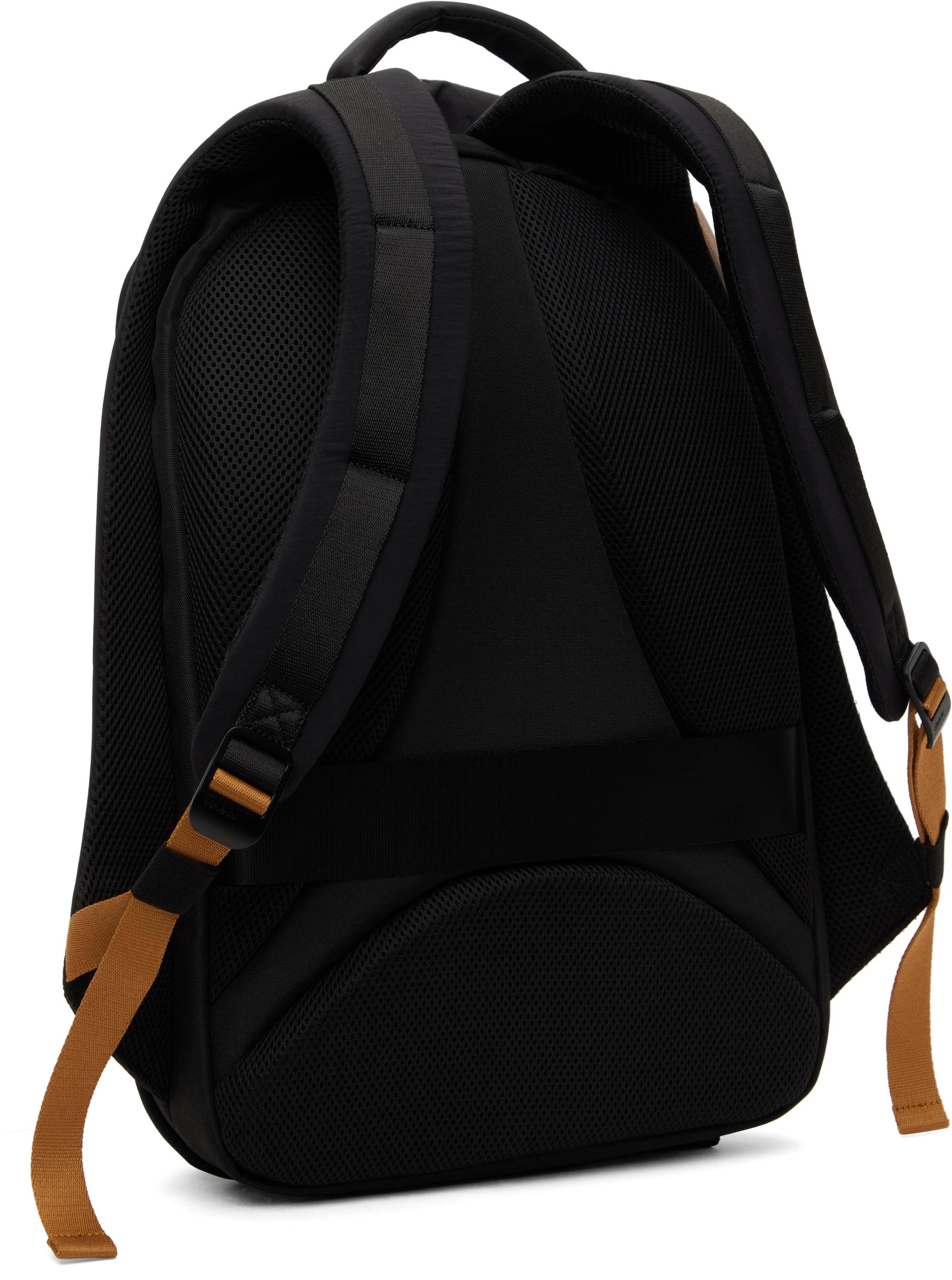 Côte&Ciel Isar M Smooth Colour Accent Backpack in Black for Men