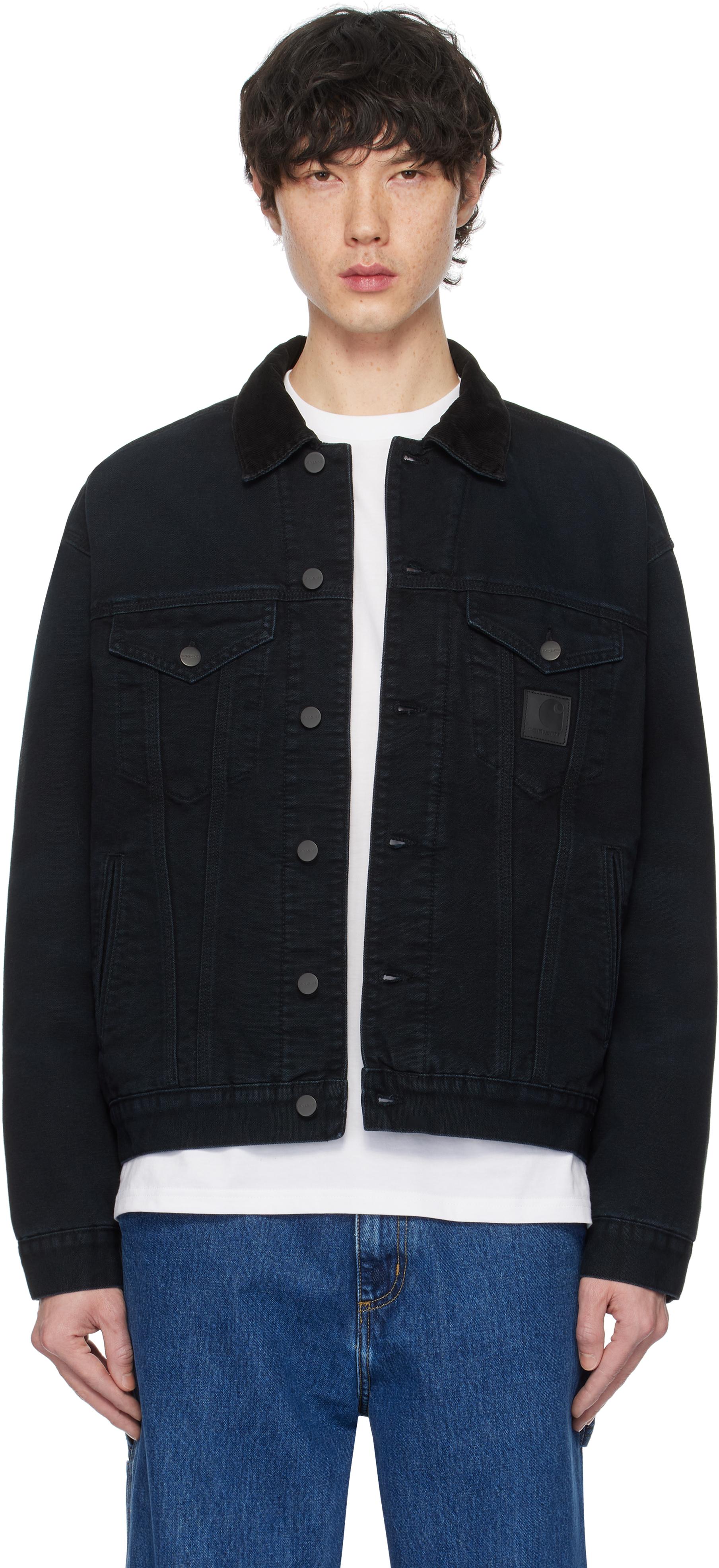 Carhartt Dayton Trucker Jacket in Black for Men | Lyst