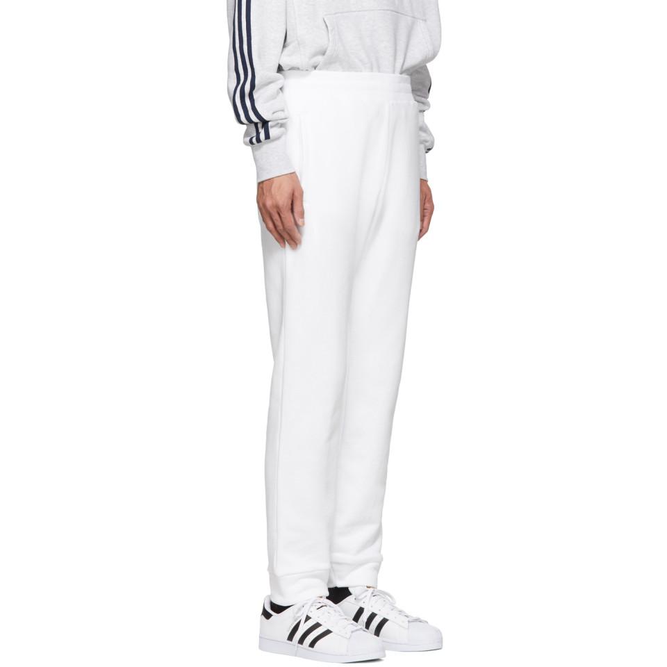 adidas Originals White Trefoil Track Pants for Men - Lyst