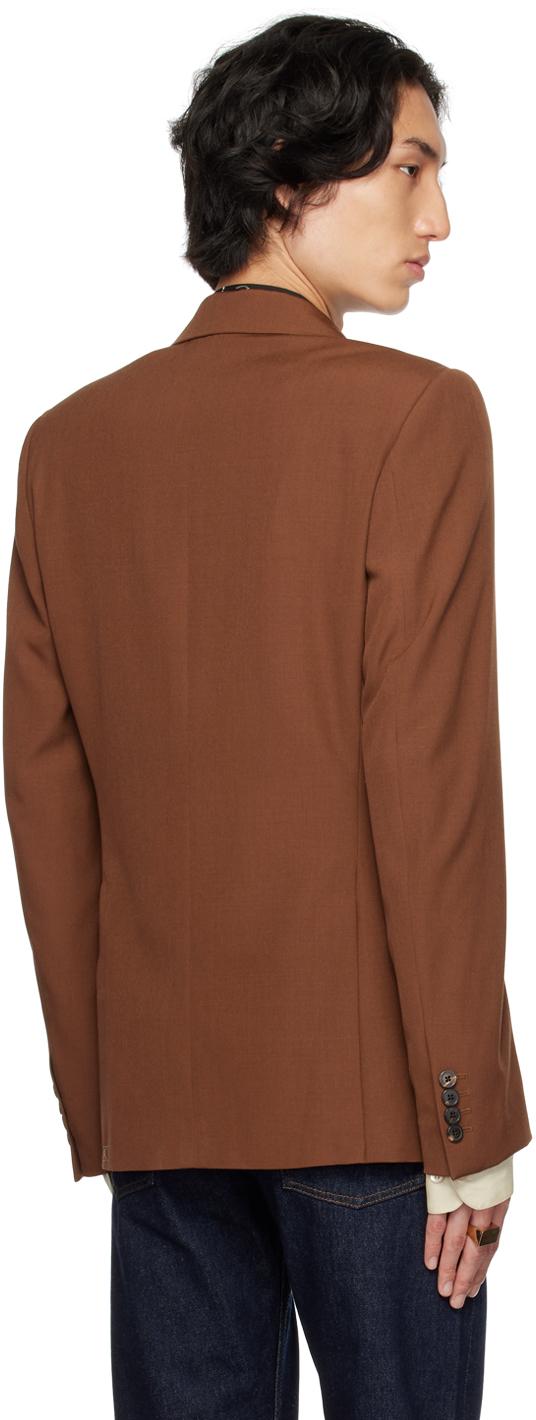 Dries Van Noten メンズ ブラック ブラウン 2つボタン Dries Van Noten メンズ ブラック ブラウン 2つボタン