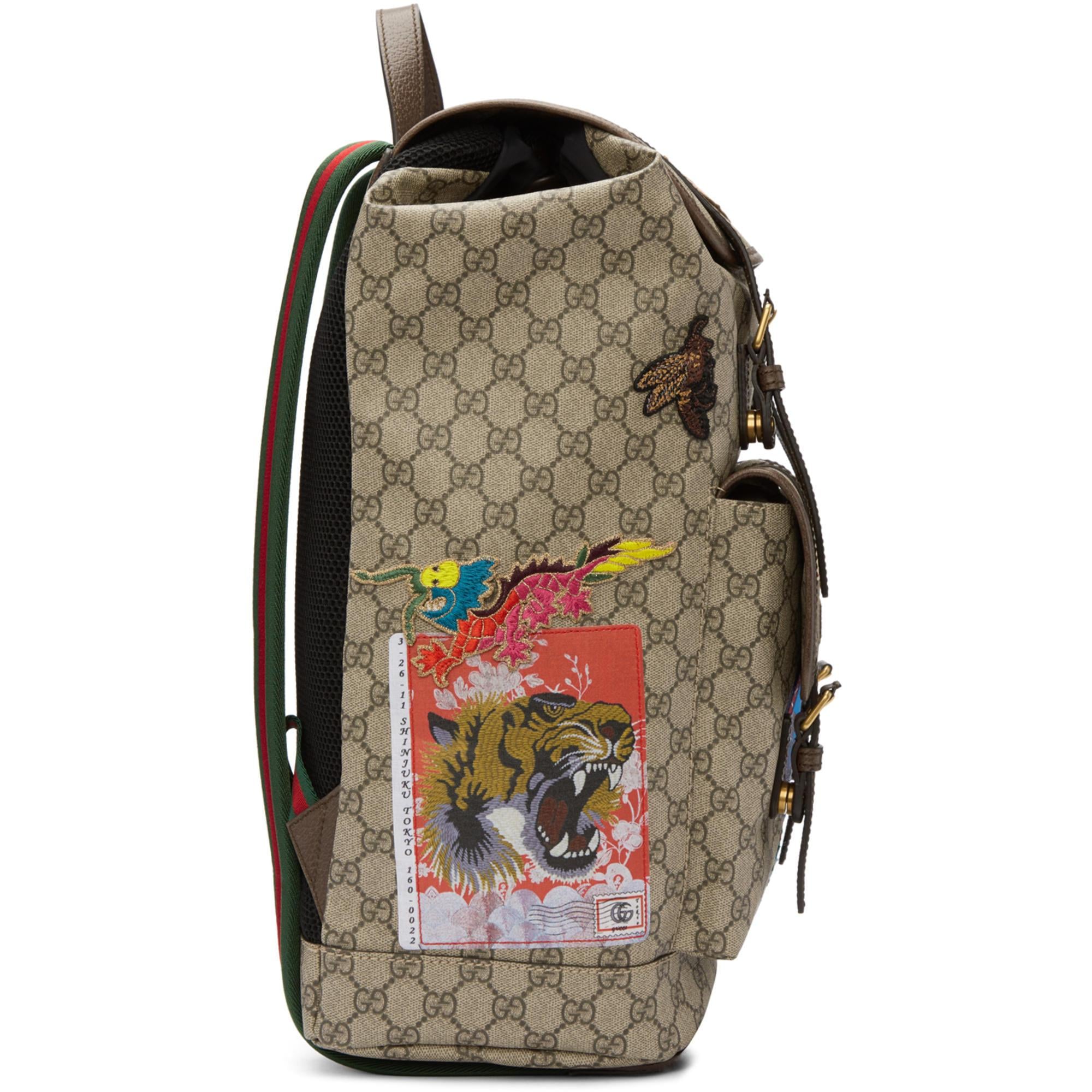 gucci backpack beige