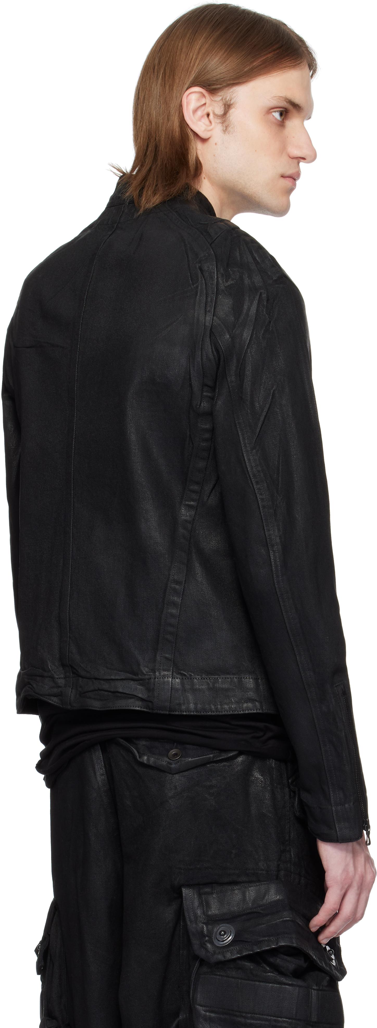 Julius Seamed Riders Denim Jacket in Black for Men | Lyst UK