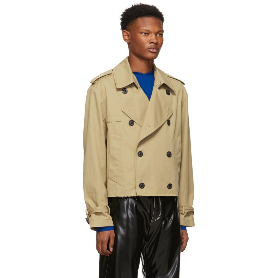 cropped trench jacket