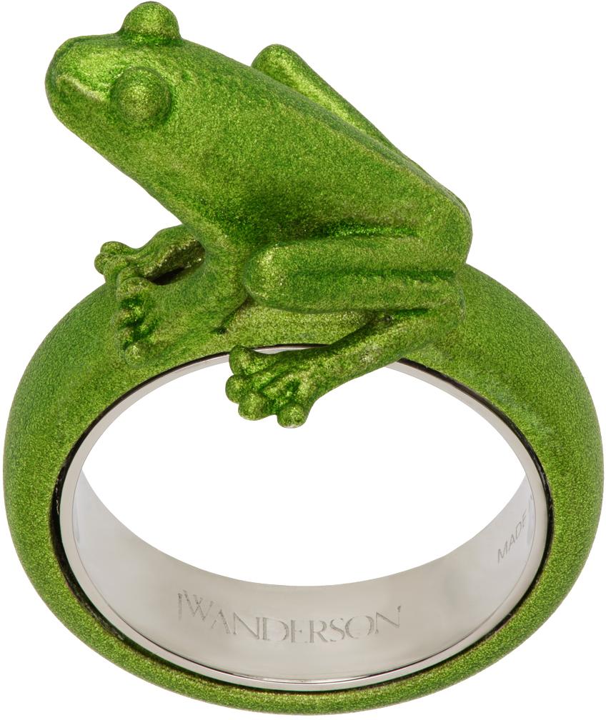 JW Anderson Green Frog Ring | Lyst