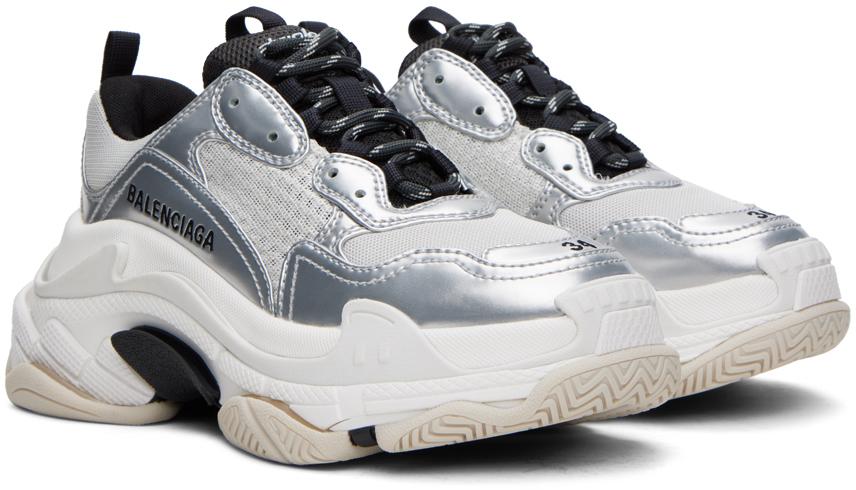 Balenciaga triple hotsell s red silver