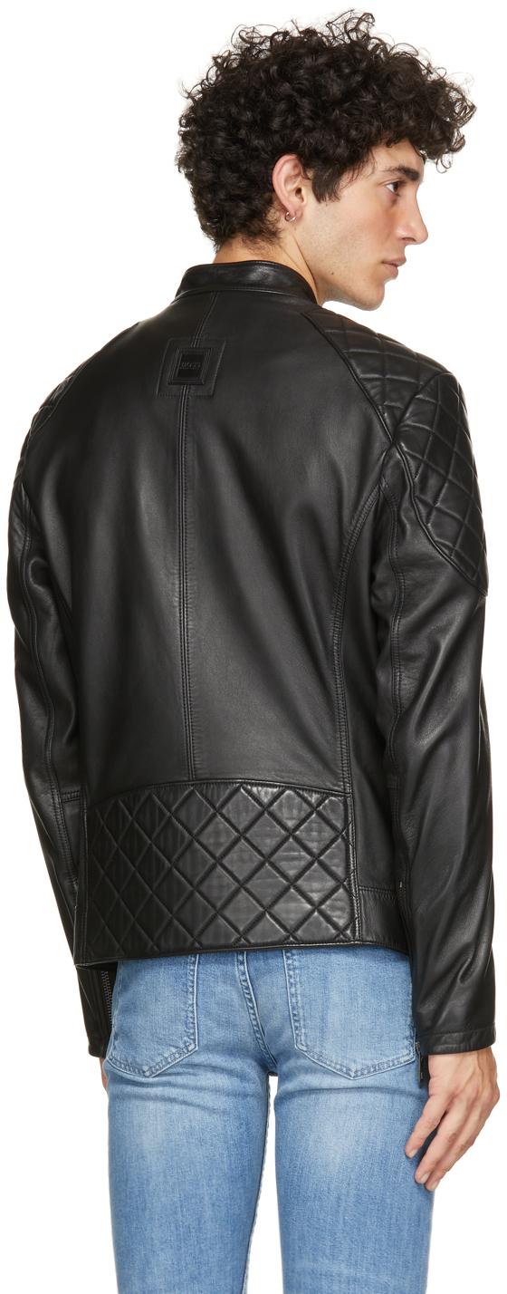 BOSS by HUGO BOSS Black Leather Jador Jacket for Men | Lyst Canada