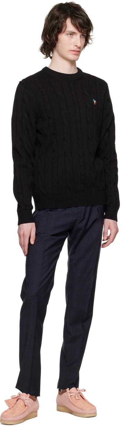 Paul Smith メンズ ブラック Broad Stripe Zebra セーター