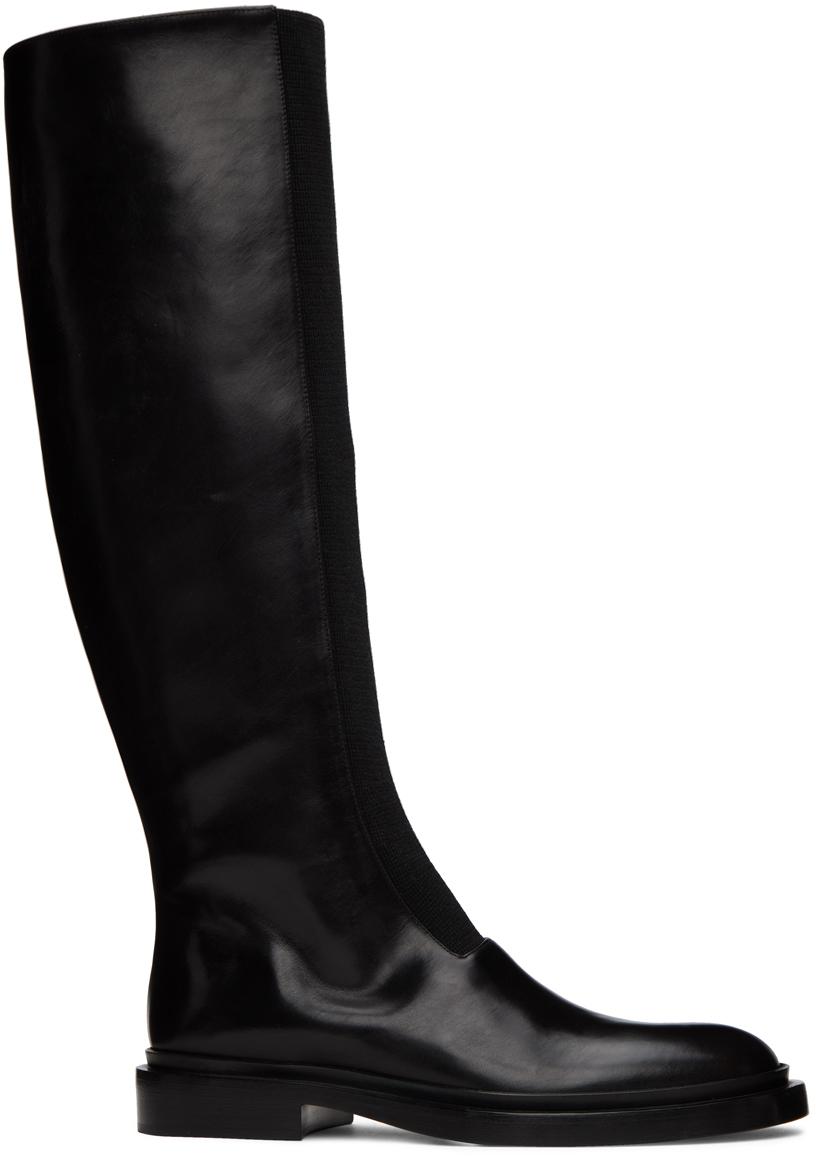 Jil Sander レディース ブラック ロングブーツ ブーツ