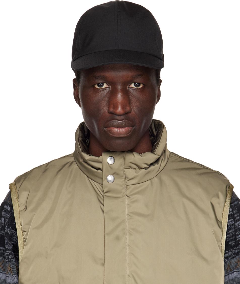 Sacai Black Drawstring Cap for Men | Lyst