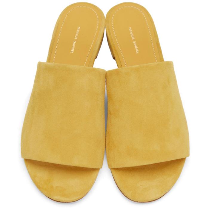 yellow mules flat
